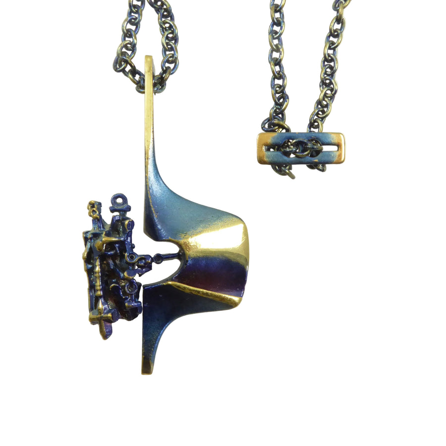 Lapponia Flame Bronze Pendant Necklace