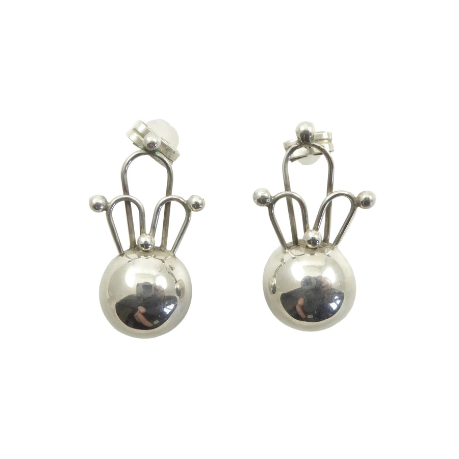 Sucesores de Spratling Crown Earrings