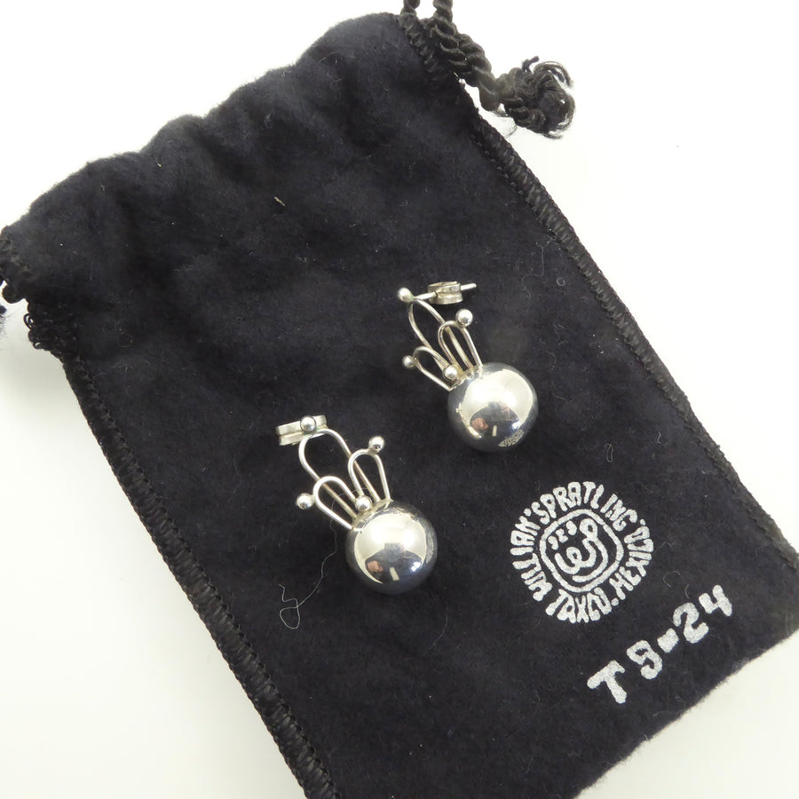 Sucesores de Spratling Crown Earrings