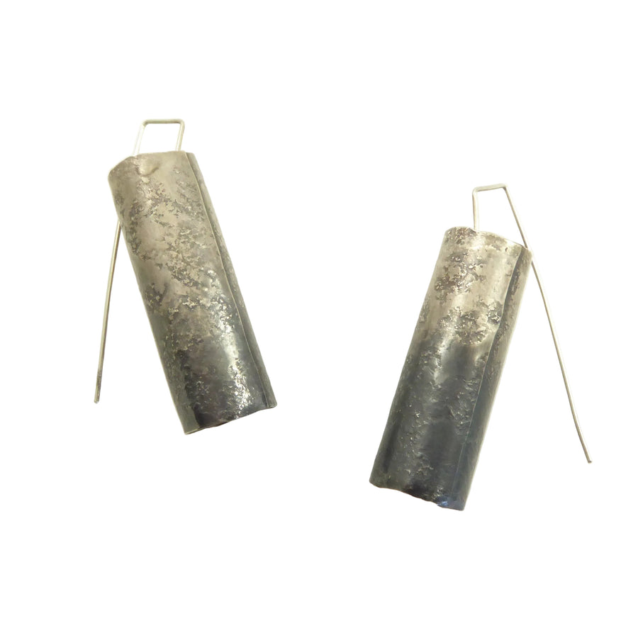 Biba Schutz Tubular Silver Earrings