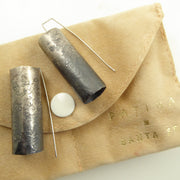 Biba Schutz Tubular Silver Earrings