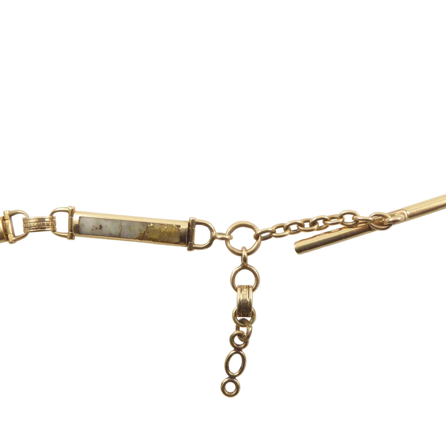 Gold-in-Quartz Watch Chain