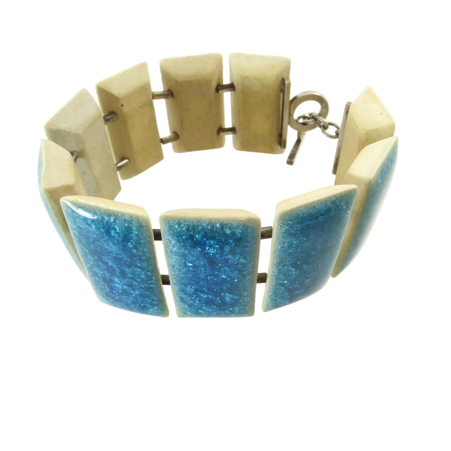 Ole Bjorn Kruger Ceramic and Silver Bracelet