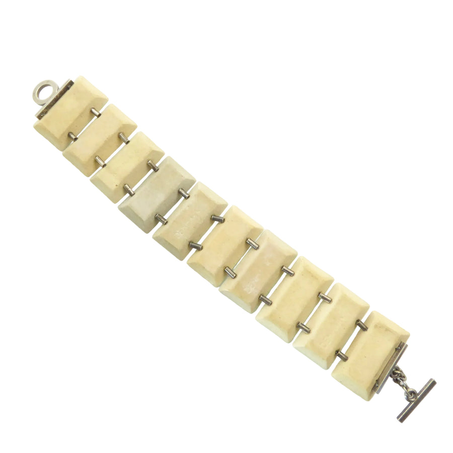 Ole Bjorn Kruger Ceramic and Silver Bracelet