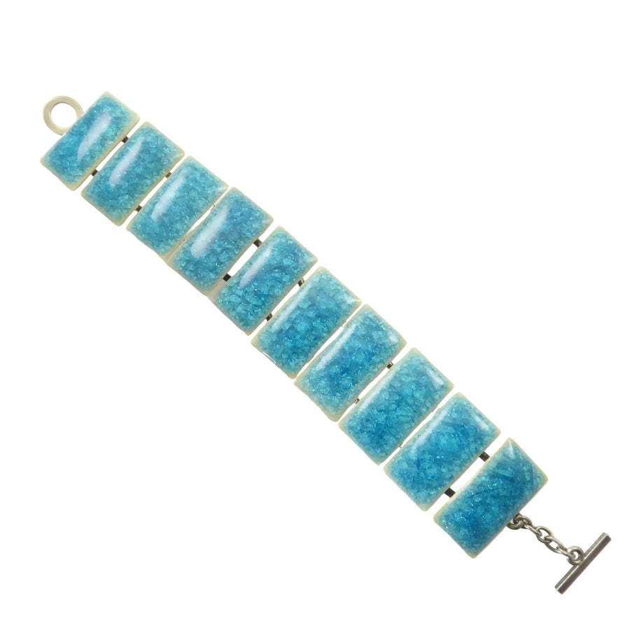 Ole Bjorn Kruger Ceramic and Silver Bracelet