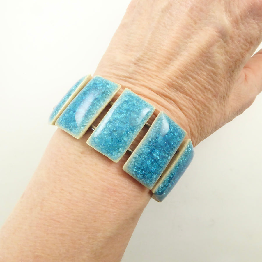 Ole Bjorn Kruger Ceramic and Silver Bracelet