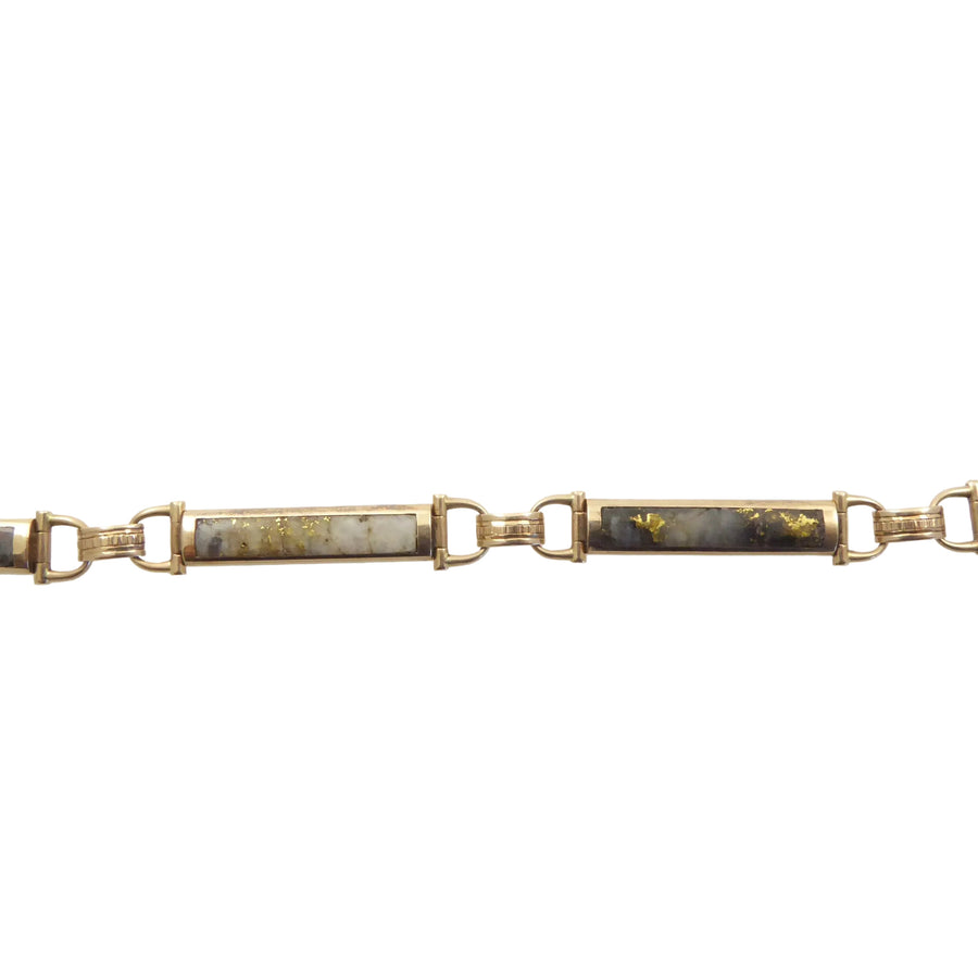Gold-in-Quartz Watch Chain
