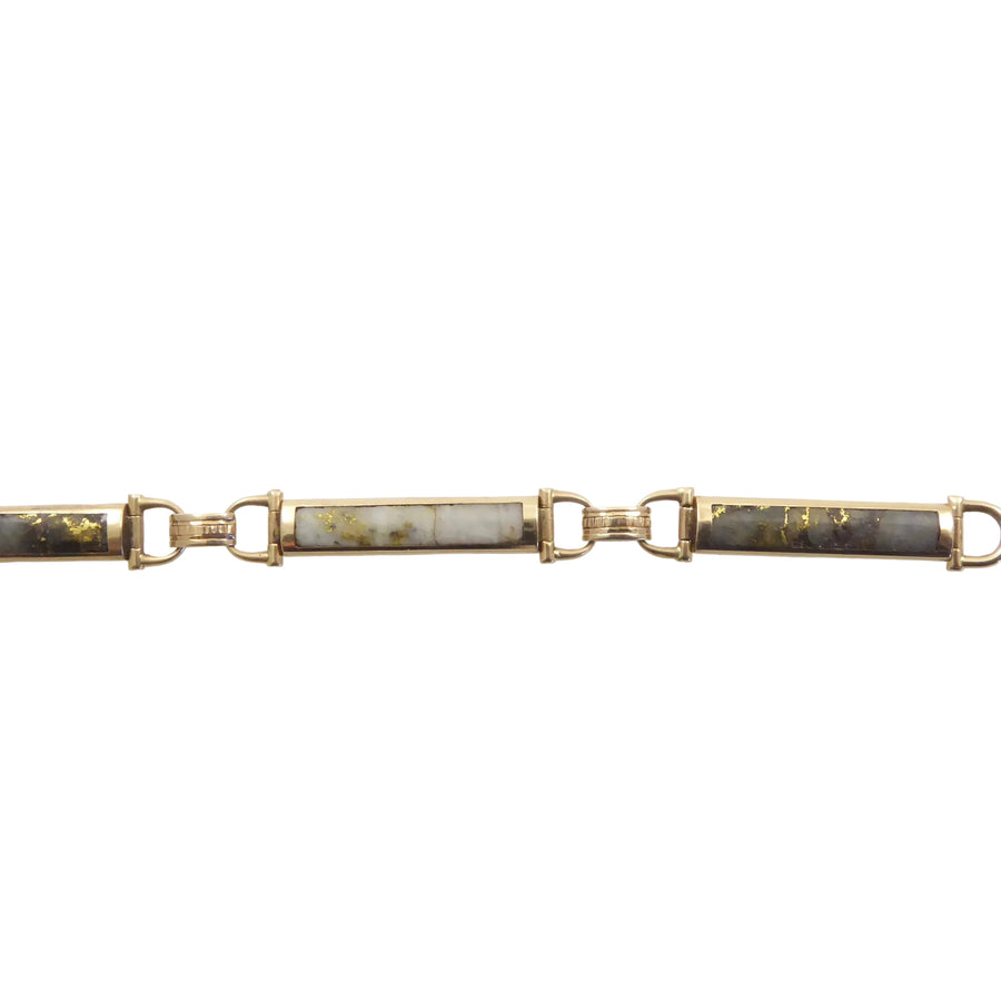 Gold-in-Quartz Watch Chain