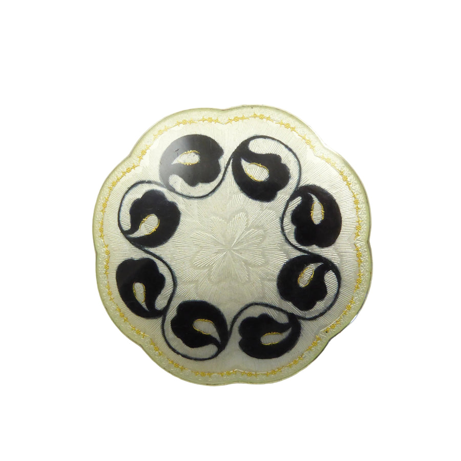 Gustav Gaudernack Enamel Brooch