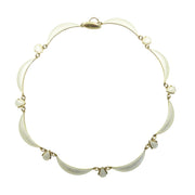 Volmer Bahner White Enamel Necklace