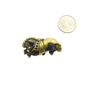 Shakudo Horse Brooch