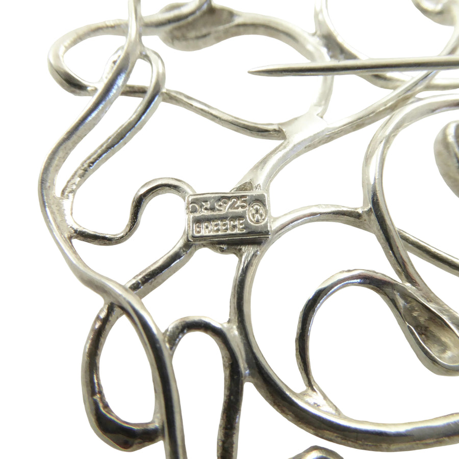 Lalaounis Biosymbols Silver Brooch