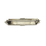 Art Deco Black Matte Enamel Brooch